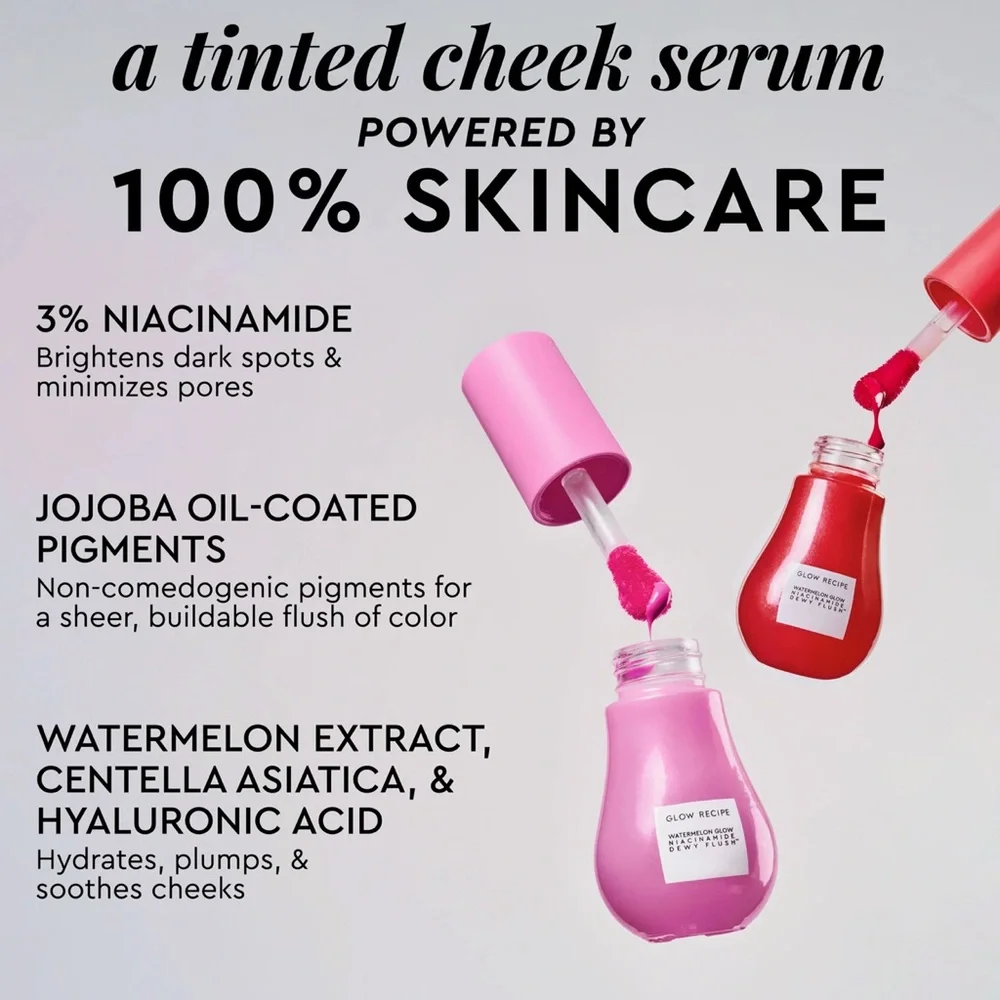 NEW Glow Recipe Watermelon Glow Niacinamide Dewy Flush ‘Cherry Flush’ - Picture 3 of 5
